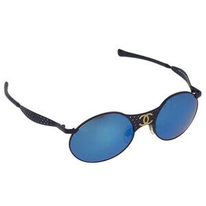 Chanel Sunglasses Eyewear Blue Black Small Good 05982/94234 165813